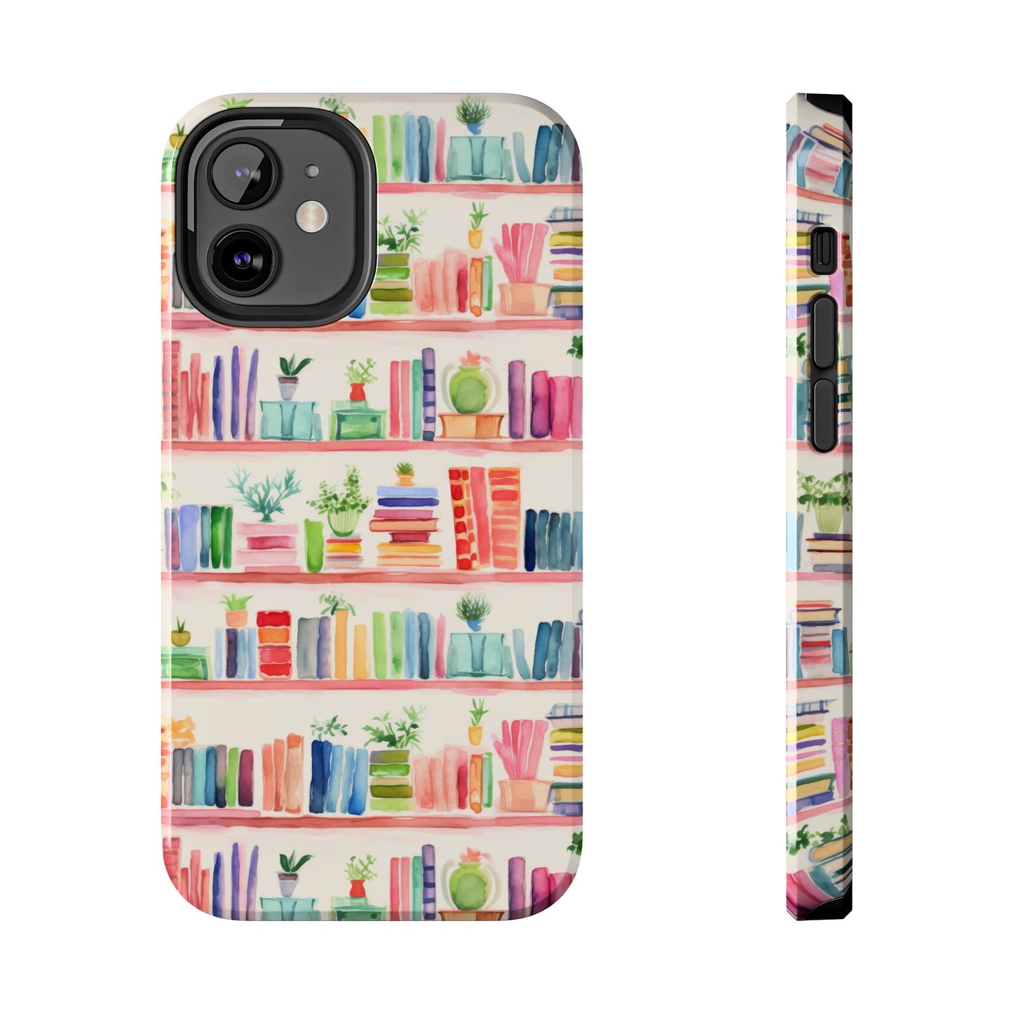 Colorful Bookshelf Tough Phone Cases