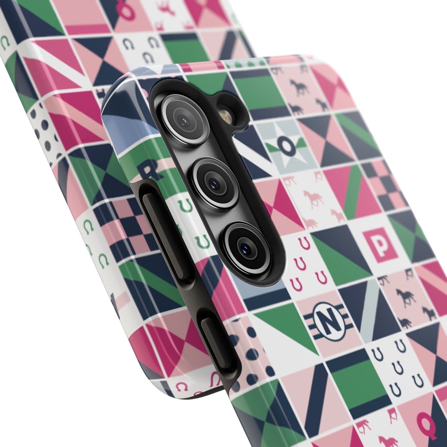 Equestrian Patchwork Tough Phone Case