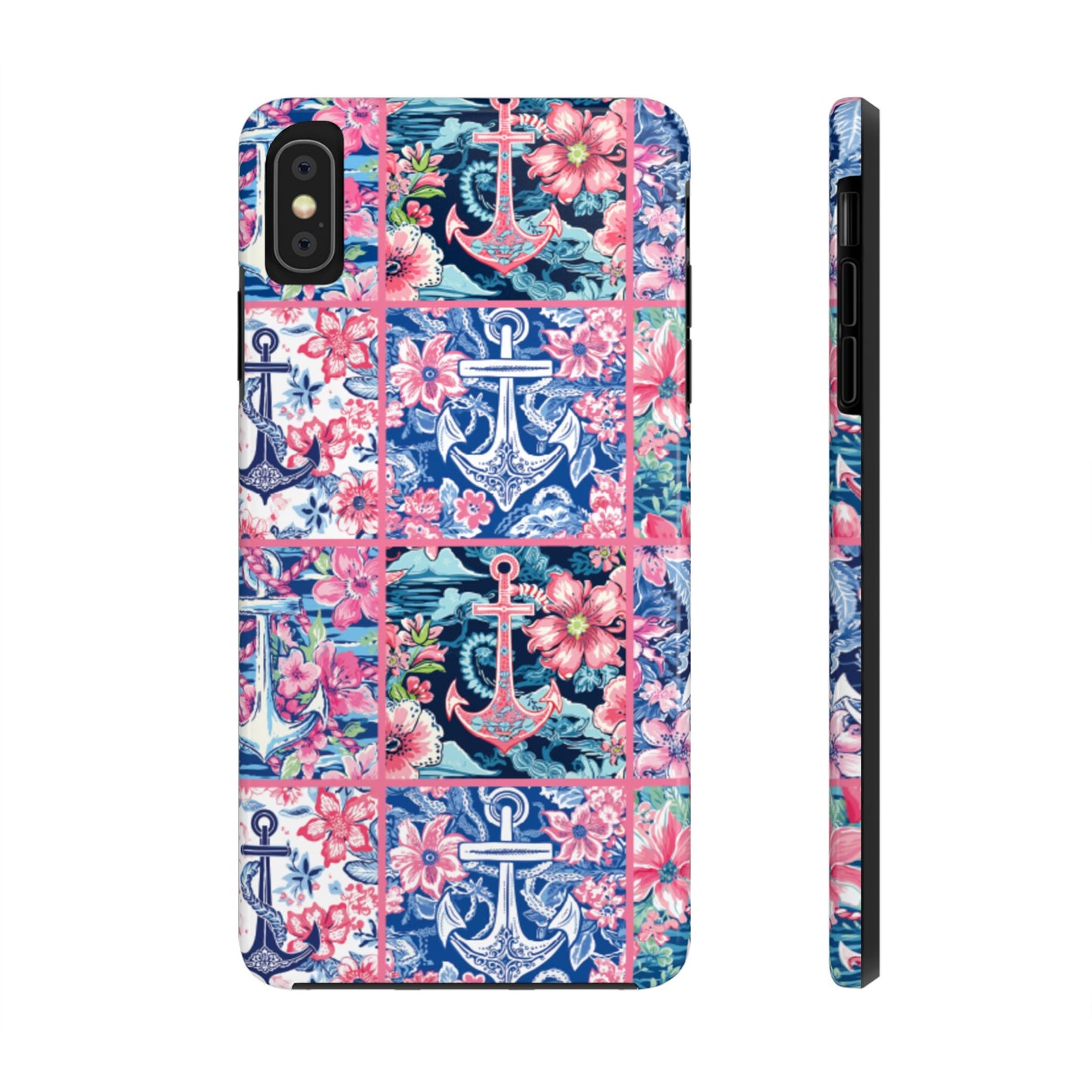 Floral Anchors Tough Phone Case