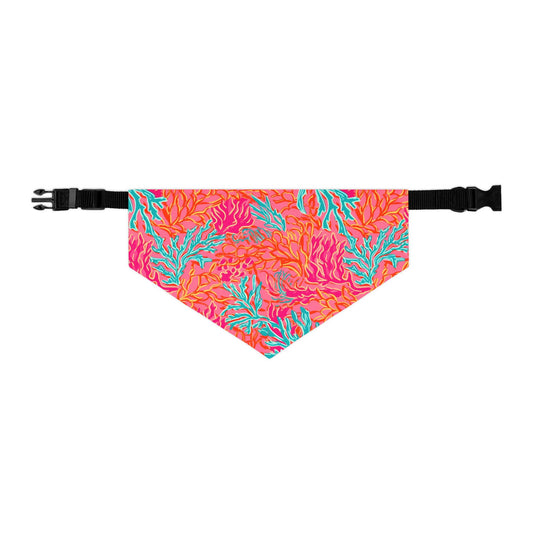 Coral Pet Bandana Collar