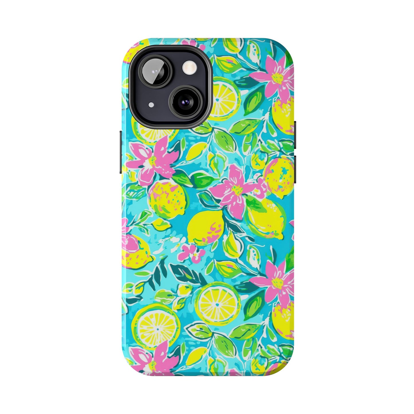 Lemon Floral Tough Phone Case