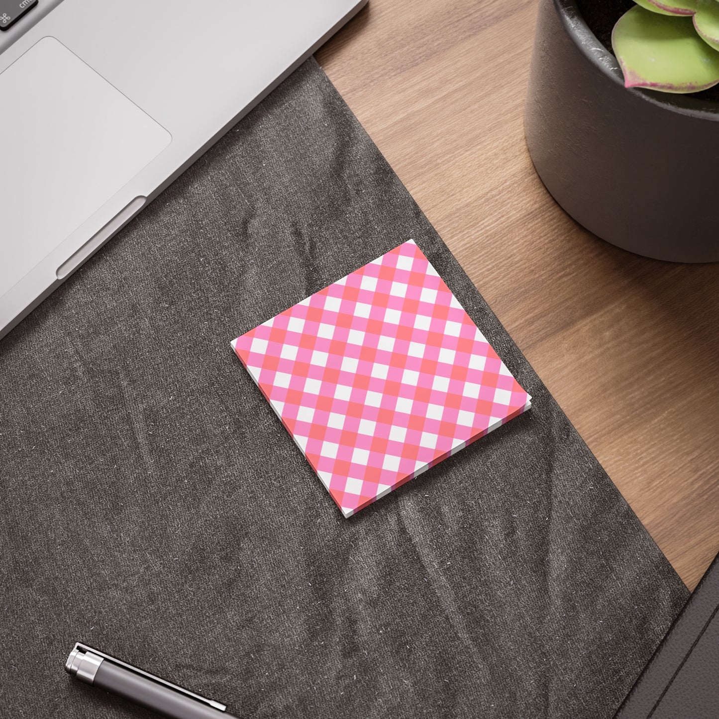 Preppy Pink and Red Gingham Post-it® Note Pads