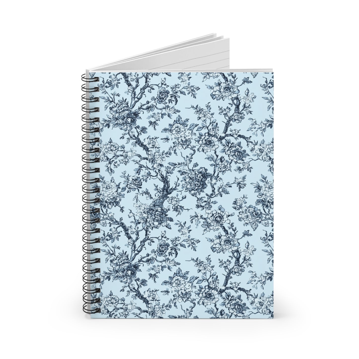Blue Toile Spiral Notebook