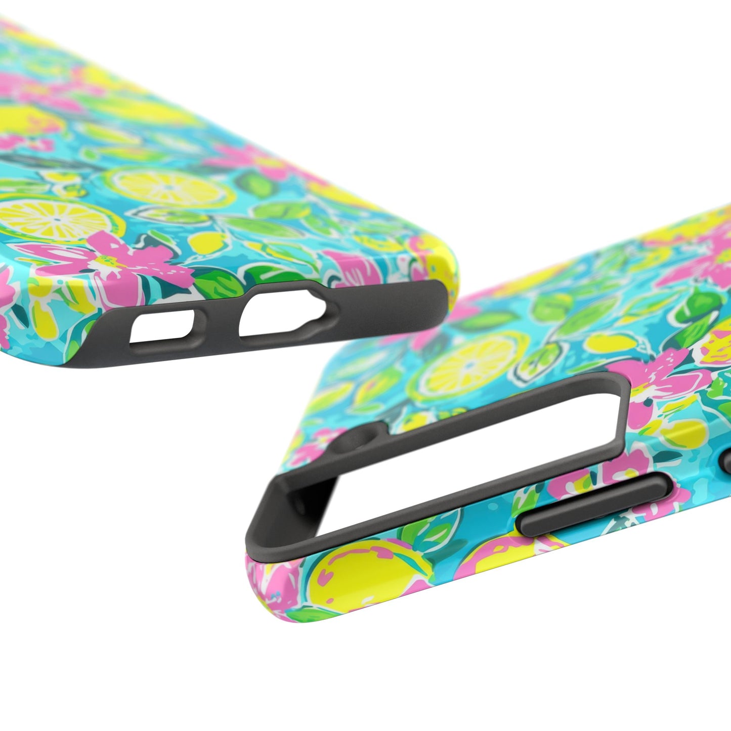 Lemon Floral Tough Phone Case