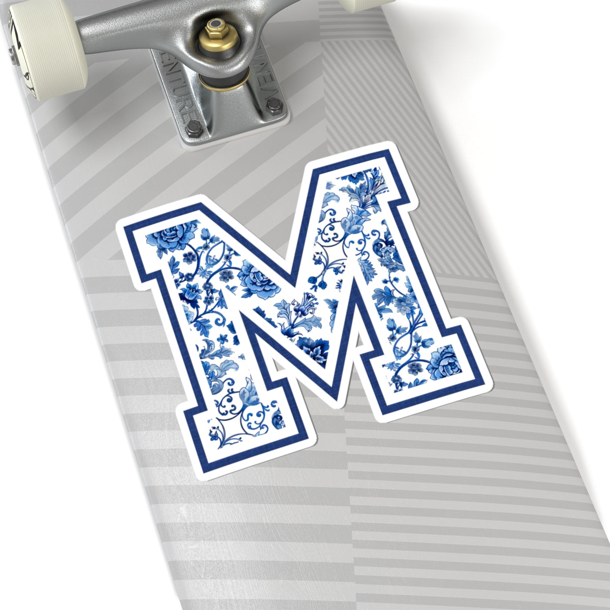 Chinoiserie Letter M Kiss Cut Sticker