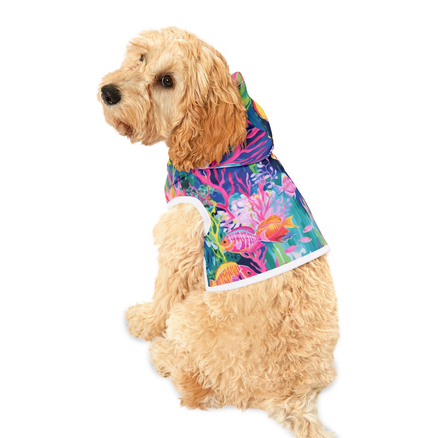 Watercolor Fish Pet Hoodie