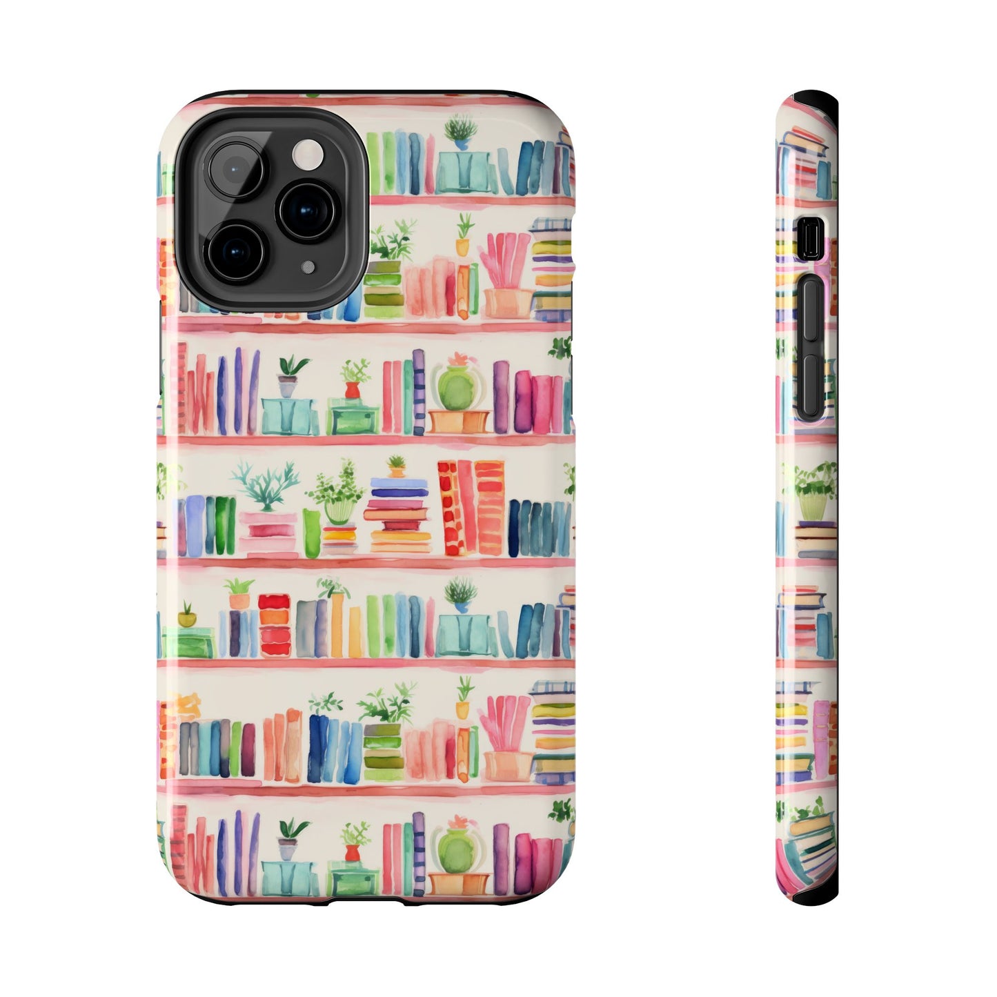 Colorful Bookshelf Tough Phone Cases