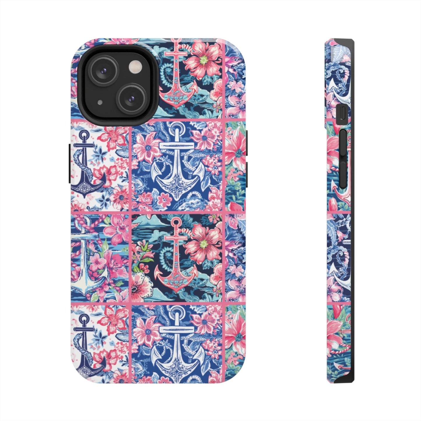 Floral Anchors Tough Phone Case