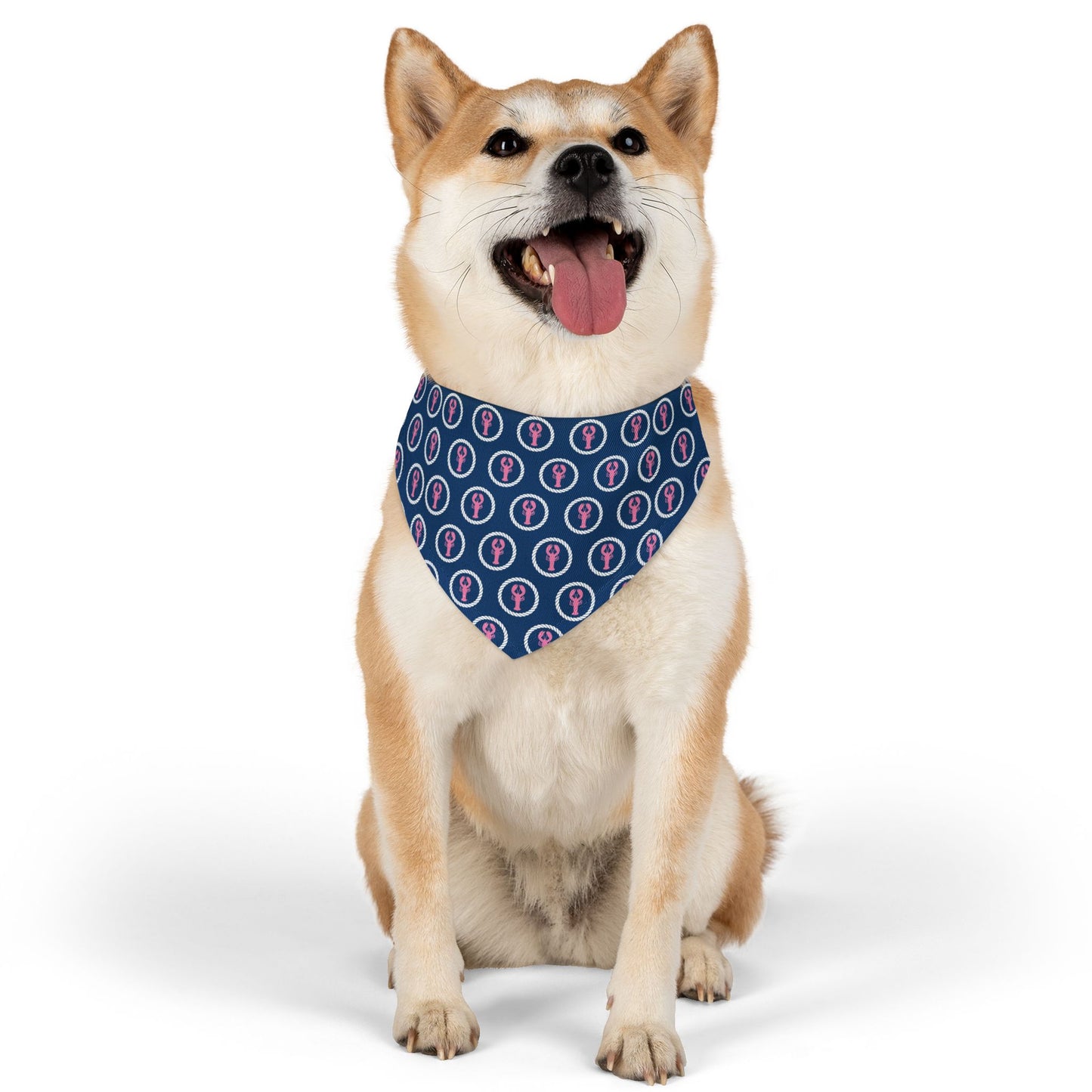 Preppy Lobster Pet Bandana Collar