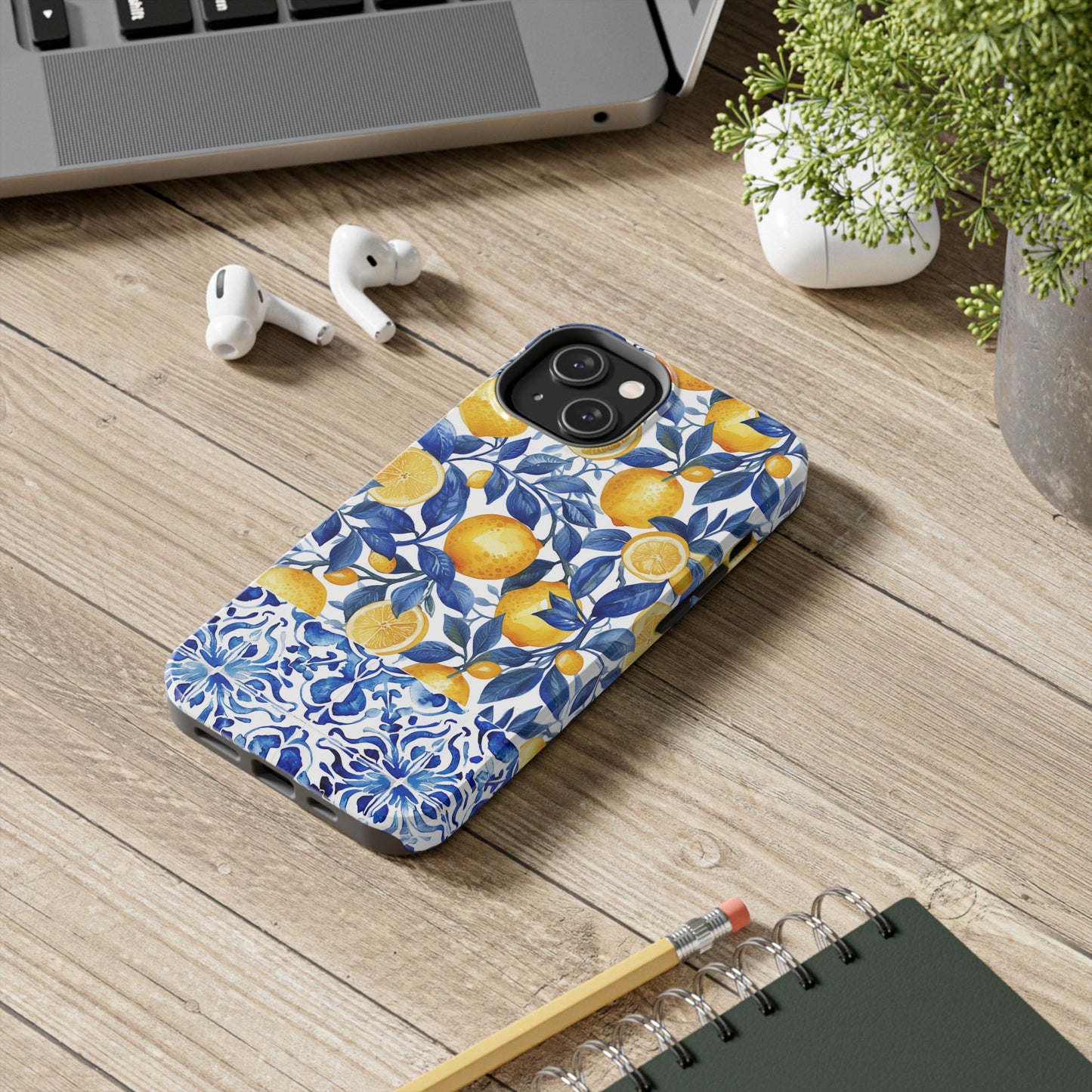 Lemons & Tiles Tough Phone Case