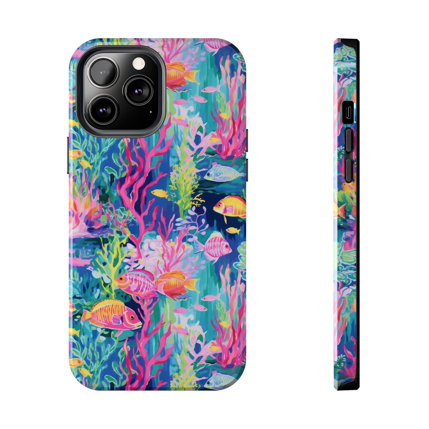 Watercolor Fish Tough Phone Case