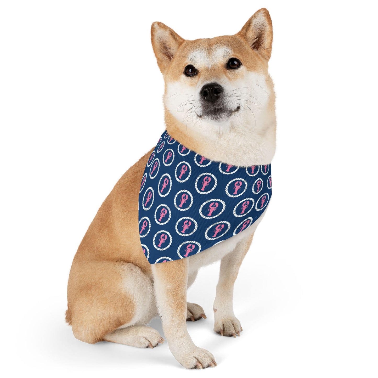 Preppy Lobster Pet Bandana Collar