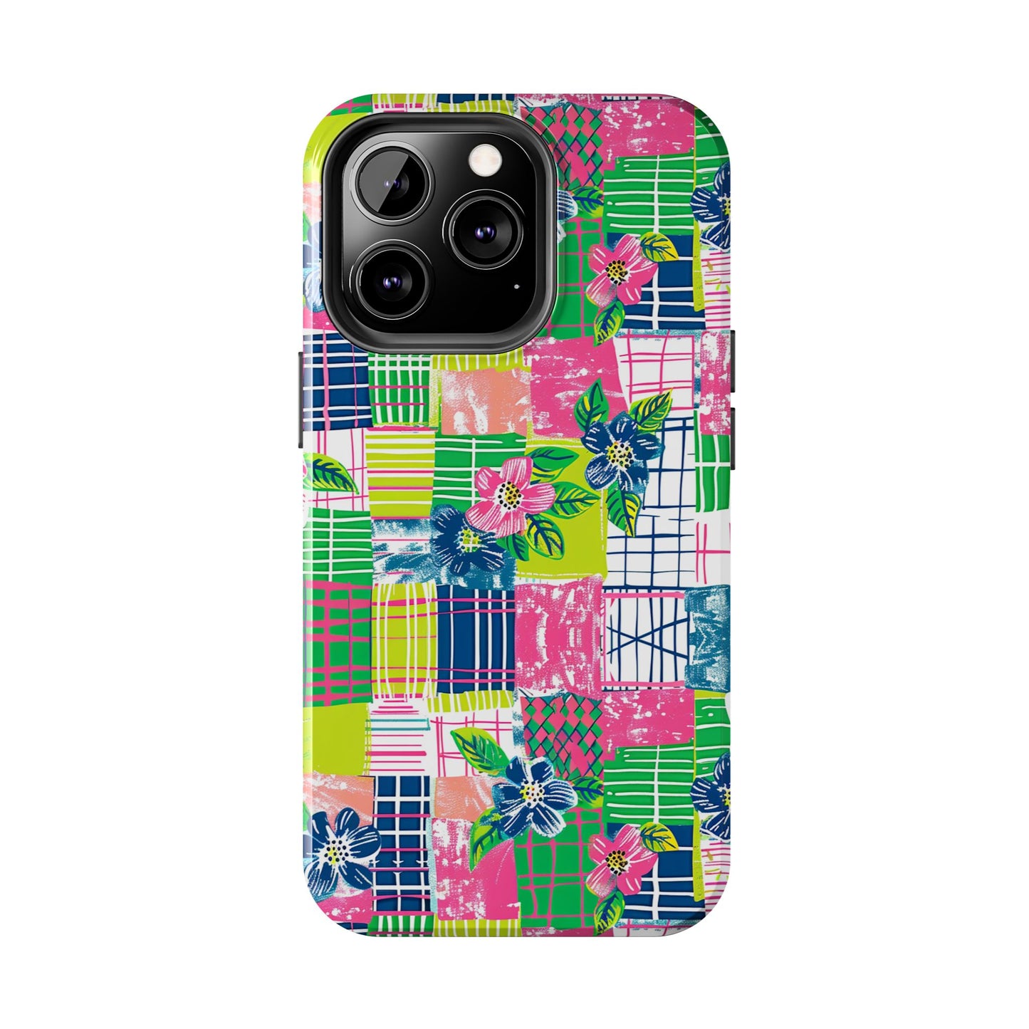 Tropical Madras Tough Phone Case