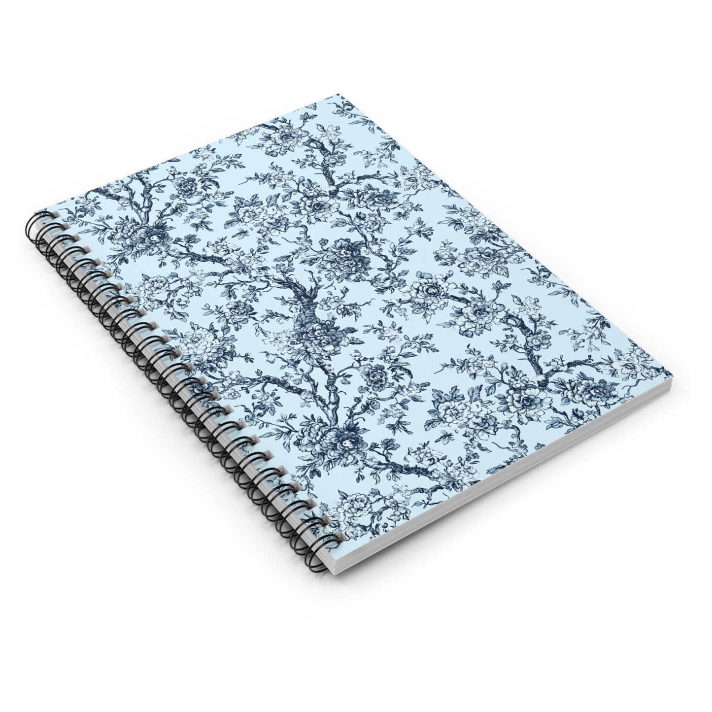 Blue Toile Spiral Notebook