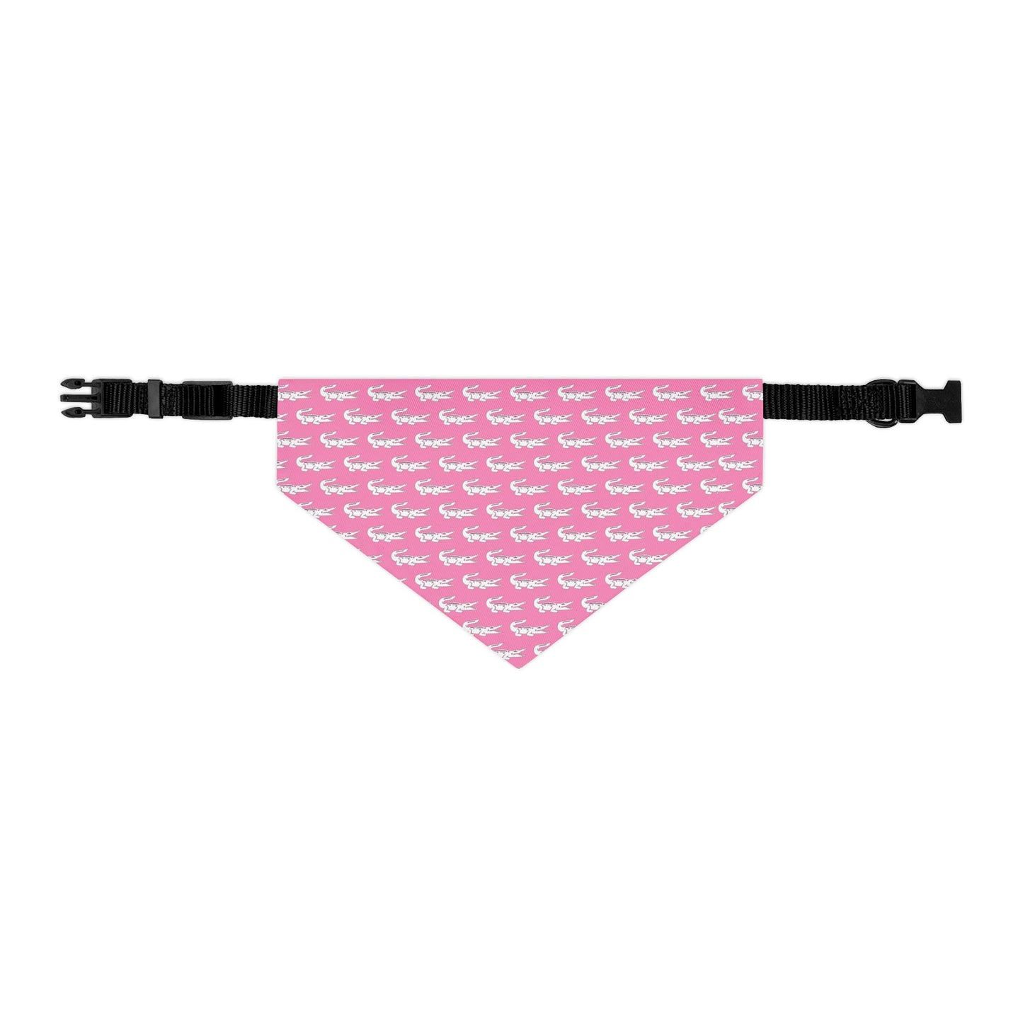 Pink Gators Pet Bandana Collar