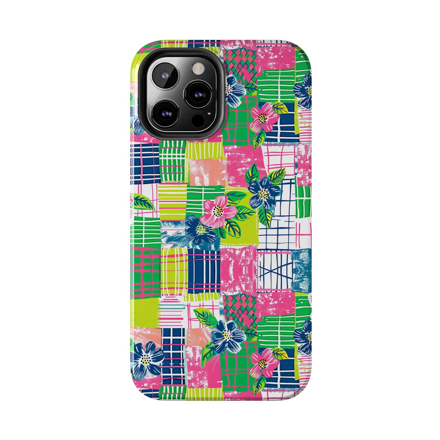 Tropical Madras Tough Phone Case