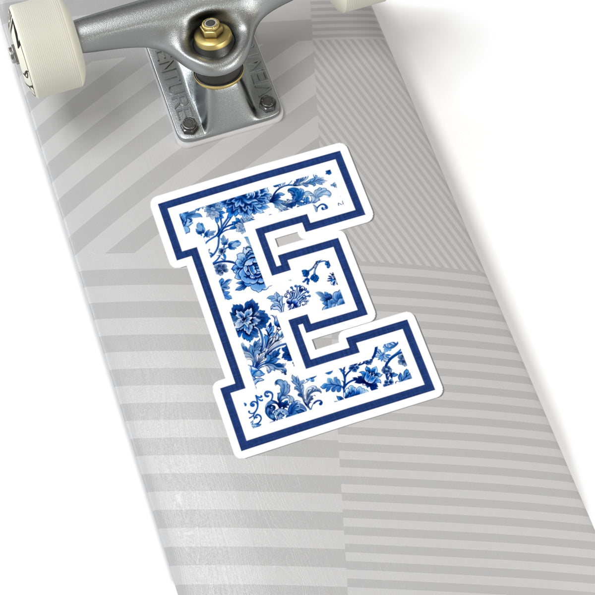 Chinoiserie Letter E Kiss Cut Sticker