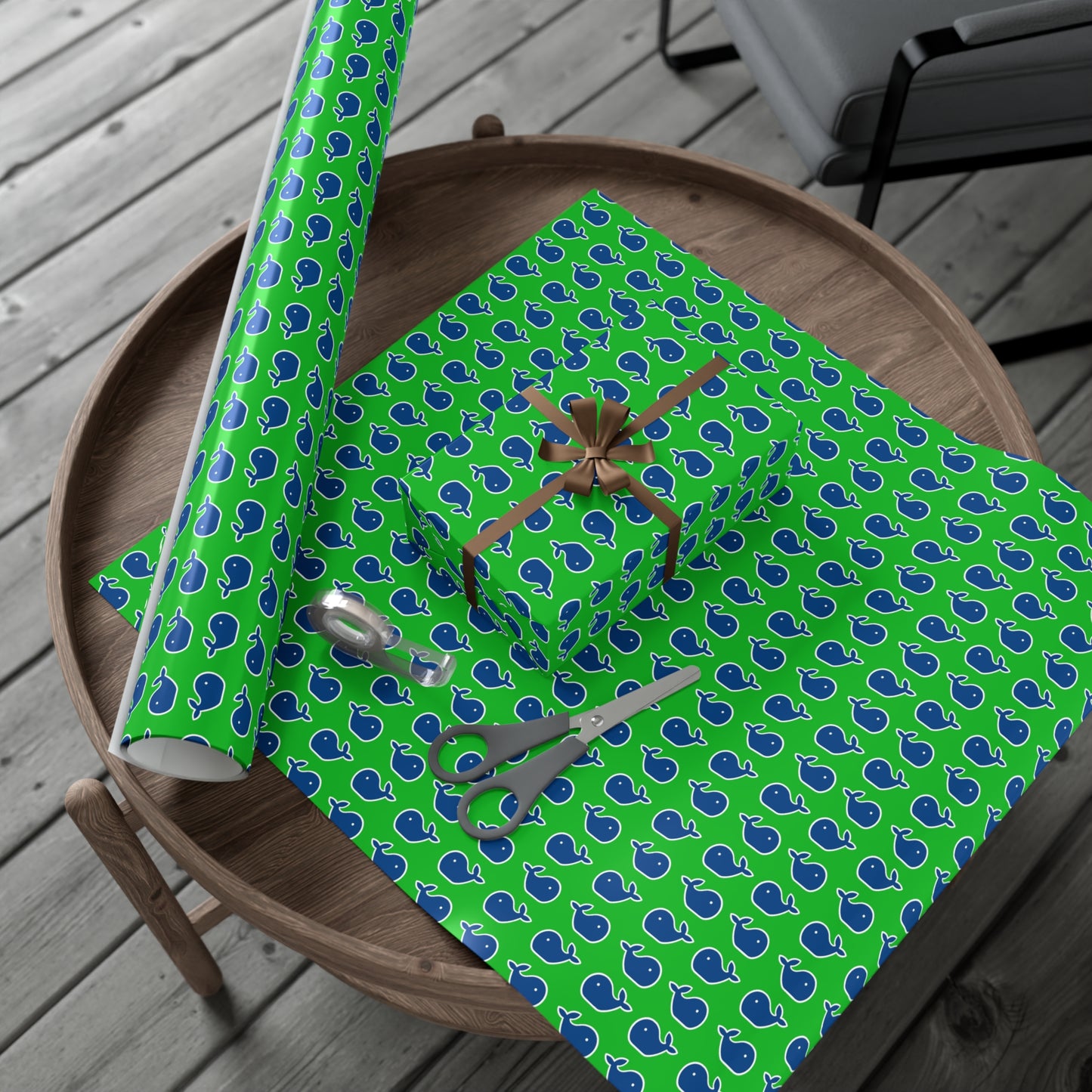 Whale Pattern Gift Wrap