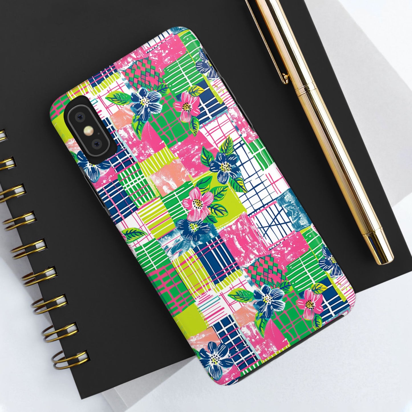 Tropical Madras Tough Phone Case