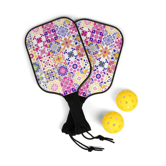 Tiled Pickleball Paddle Set