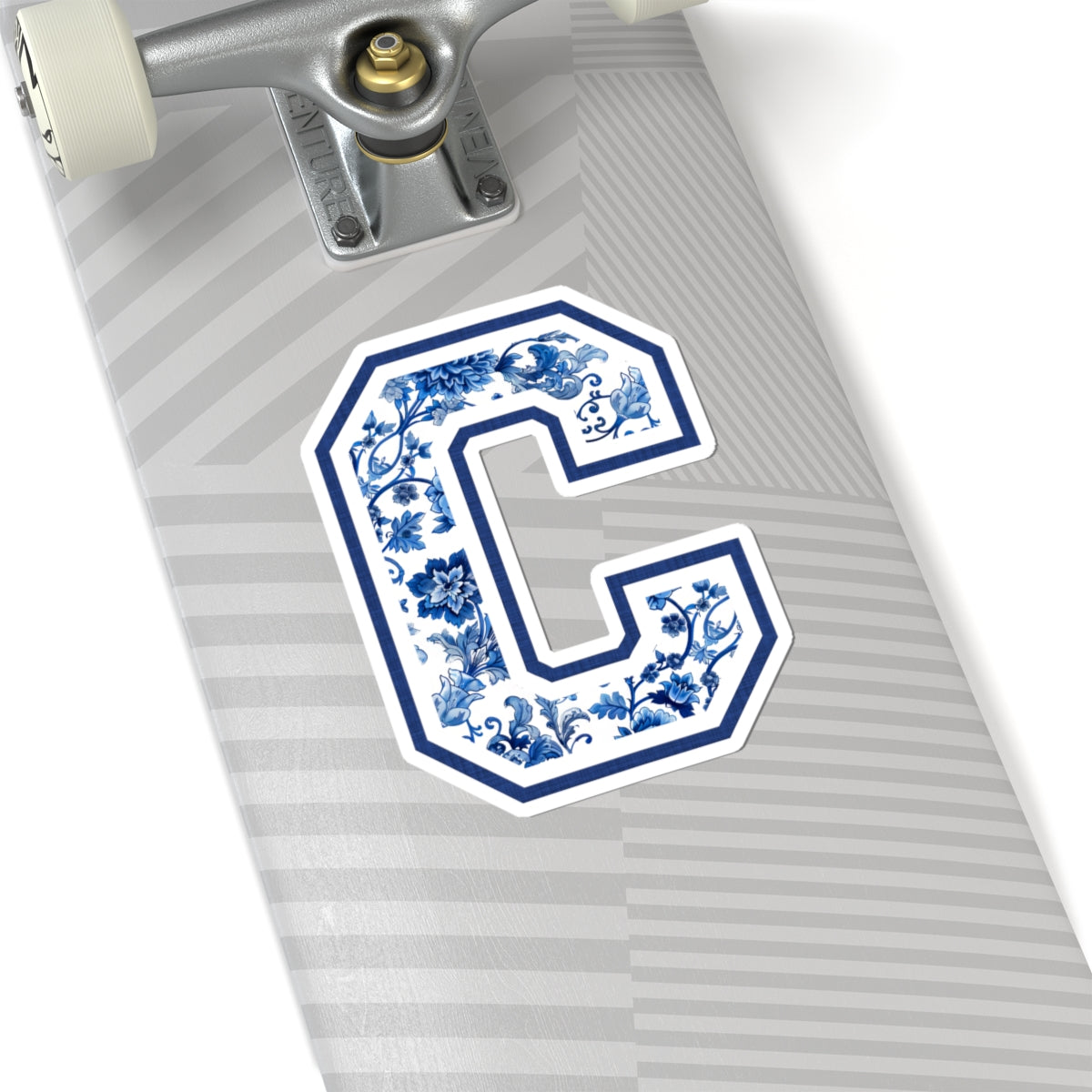 Chinoiserie Letter C Kiss Cut Sticker