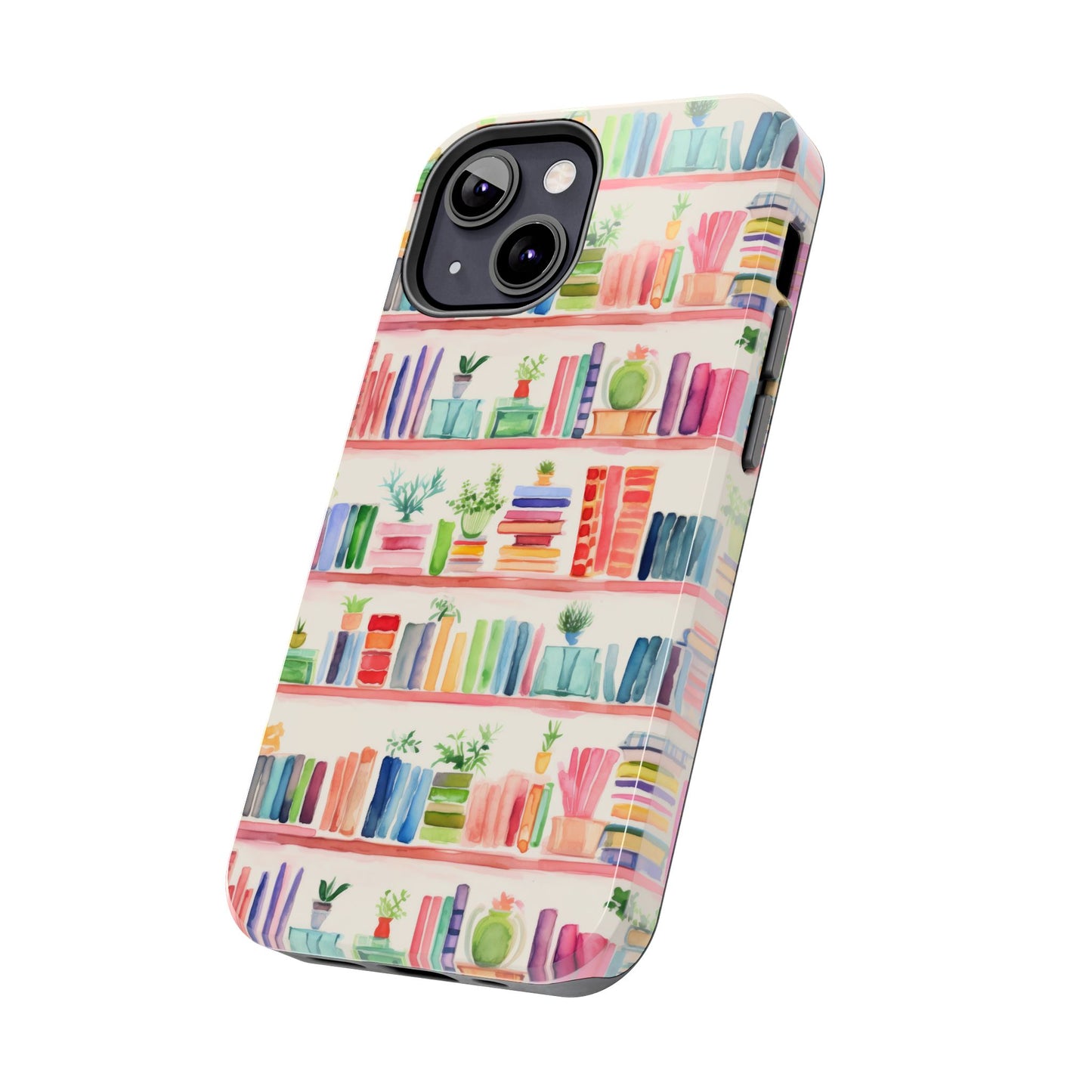 Colorful Bookshelf Tough Phone Cases