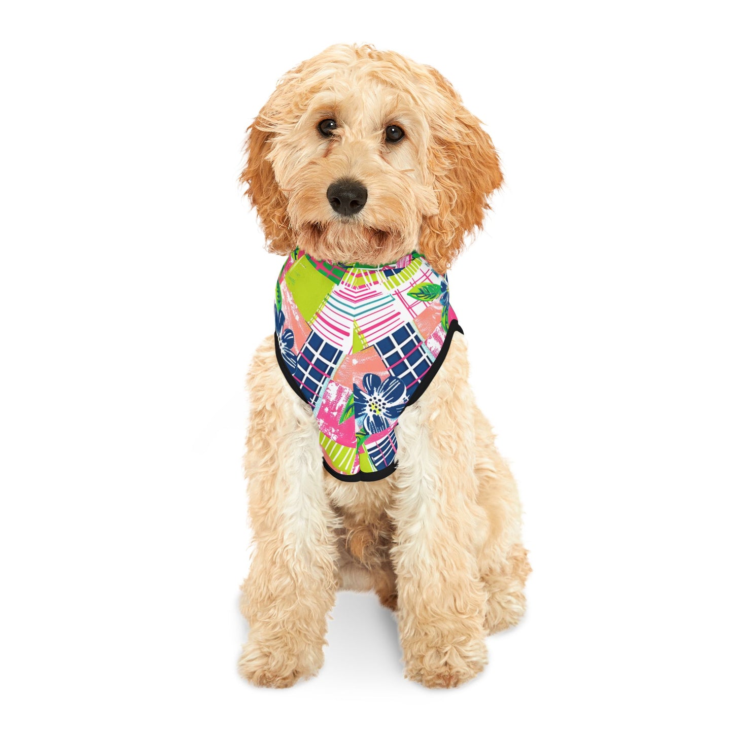 Tropical Madras Pet Hoodie