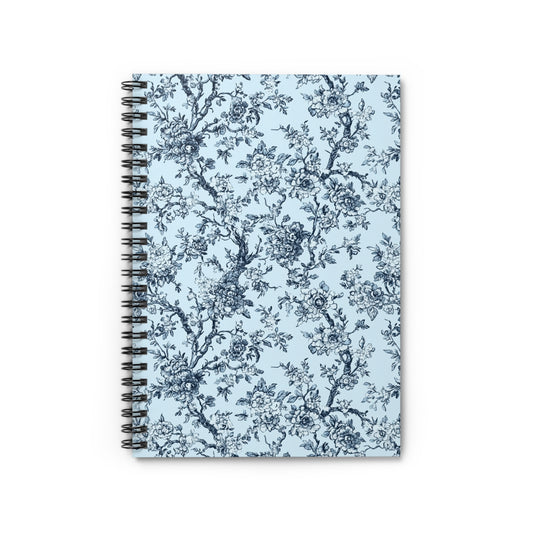 Blue Toile Spiral Notebook