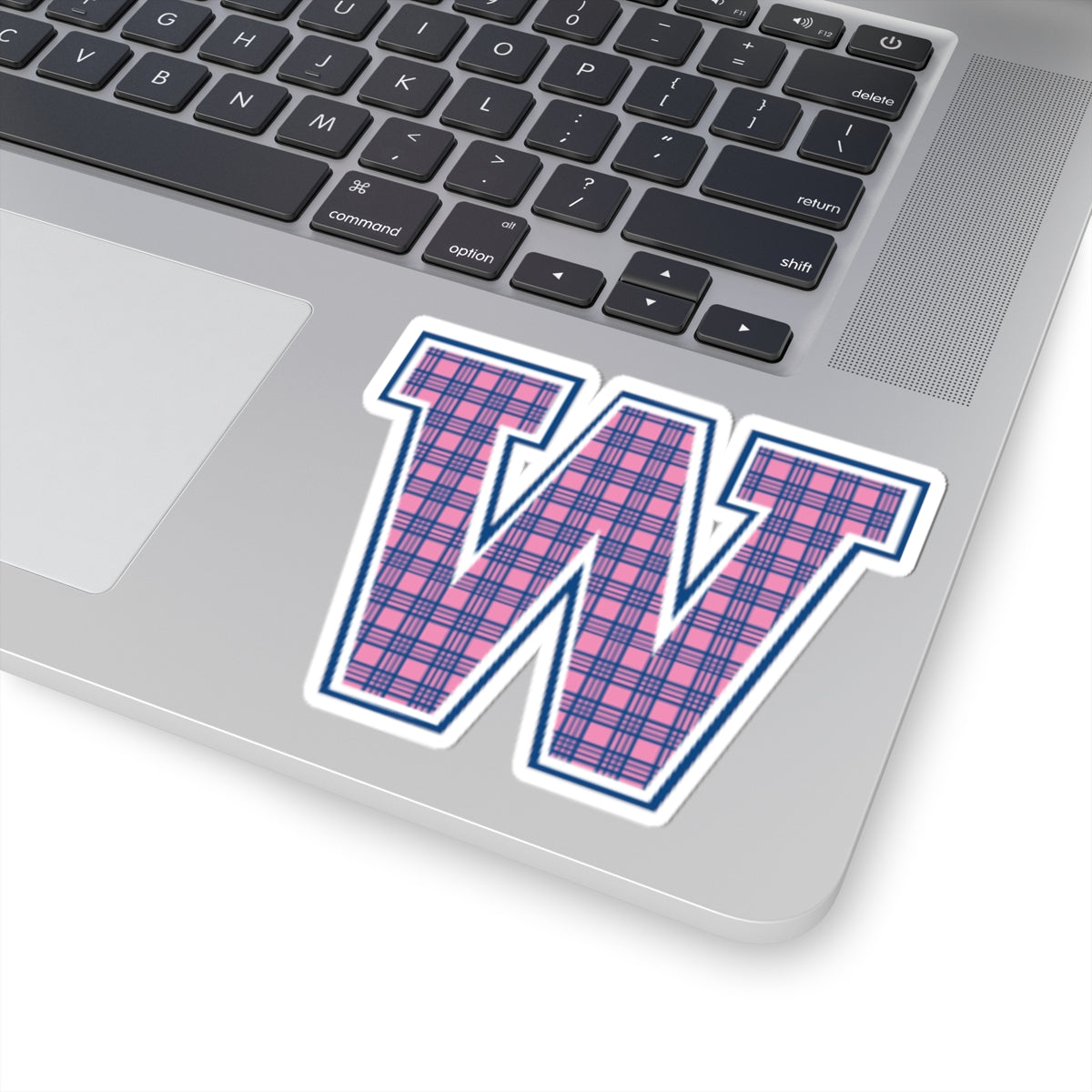 Preppy Letter W Kiss Cut Sticker