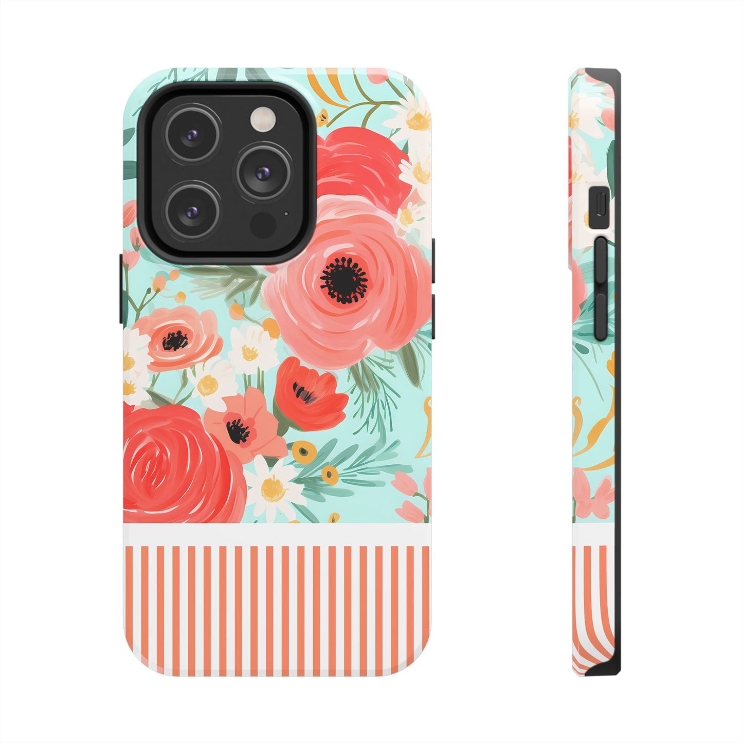 Coral FloralTough Phone Case