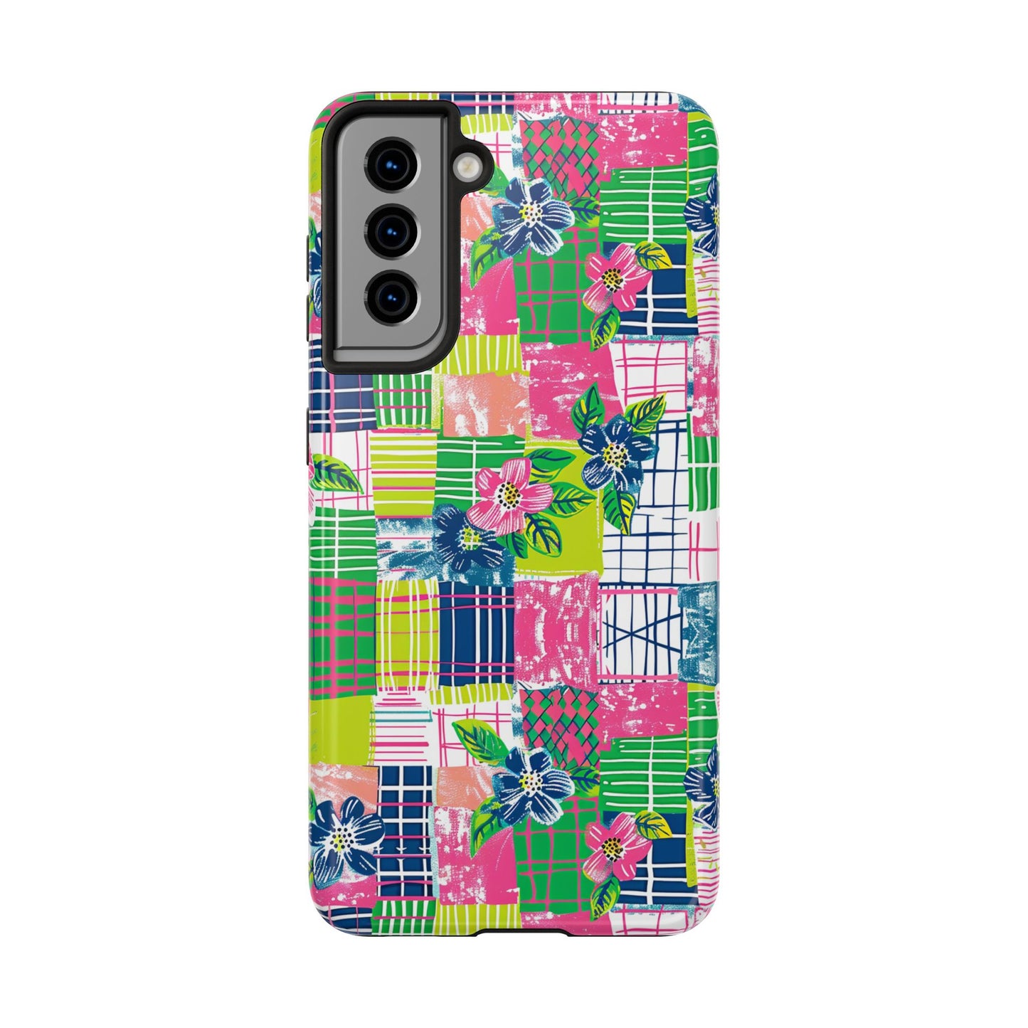 Tropical Madras Tough Phone Case