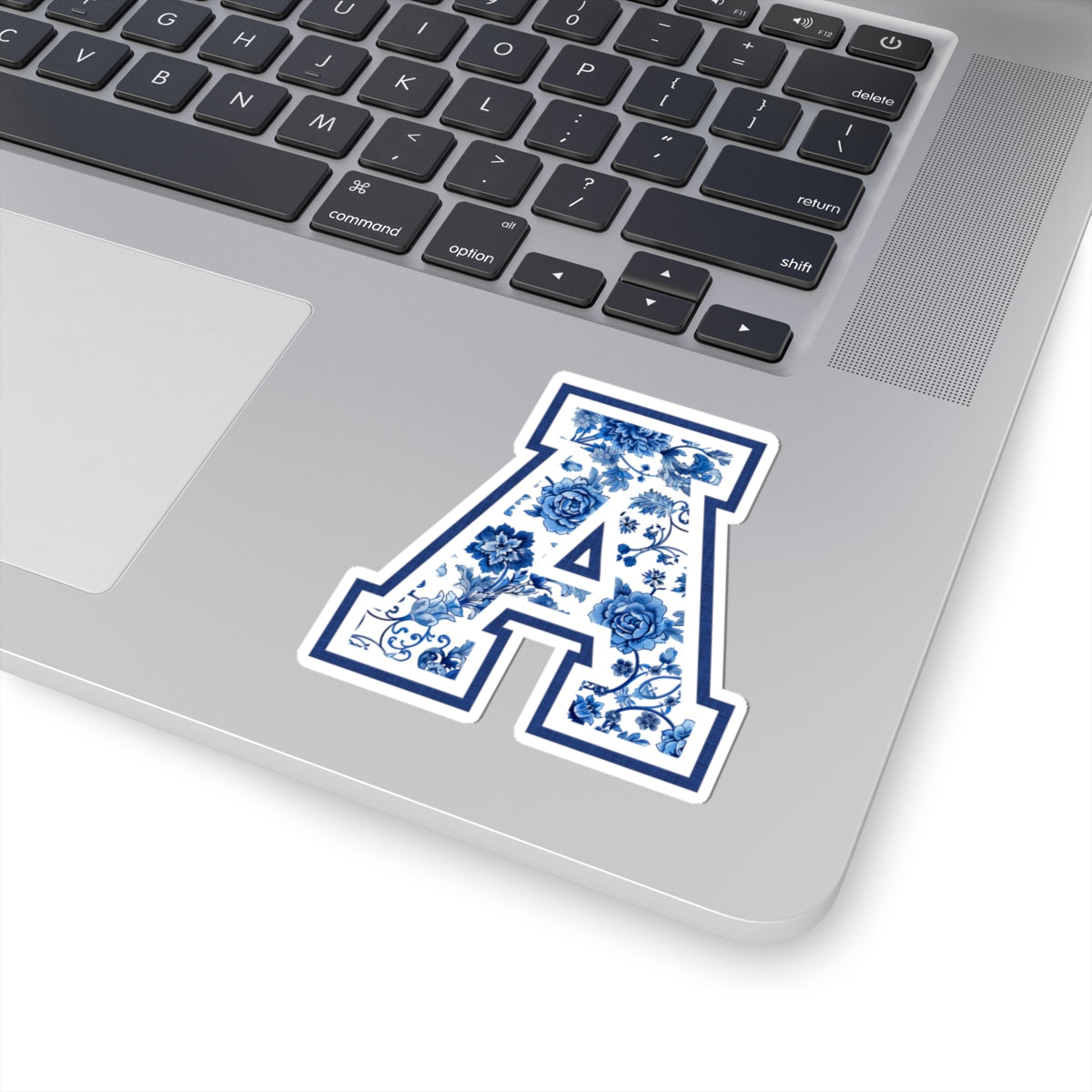 Chinoiserie Letter A Kiss Cut Sticker