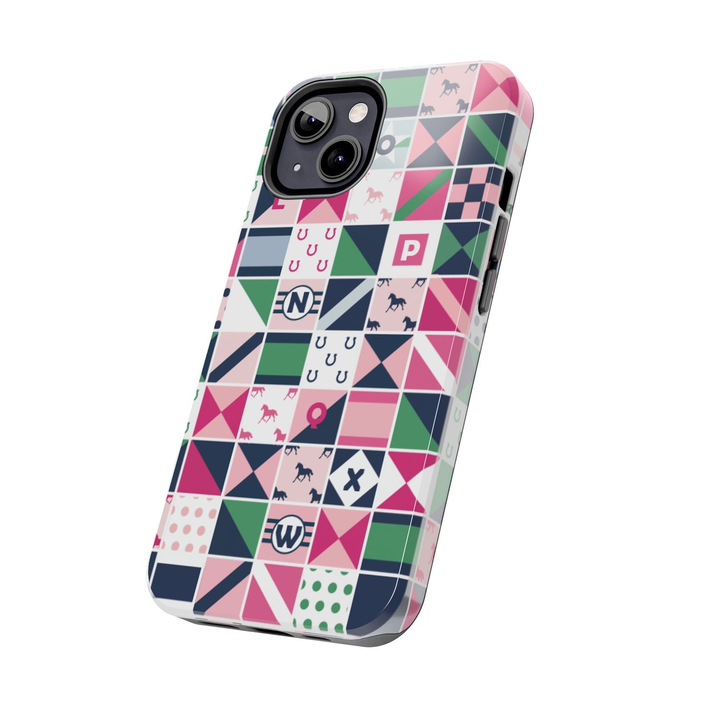 Equestrian Patchwork Tough Phone Case