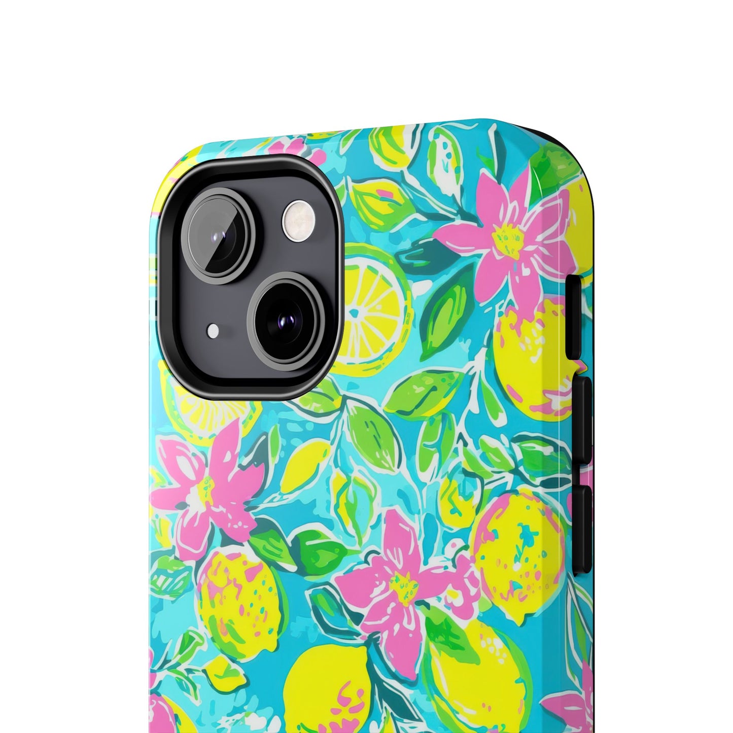 Lemon Floral Tough Phone Case