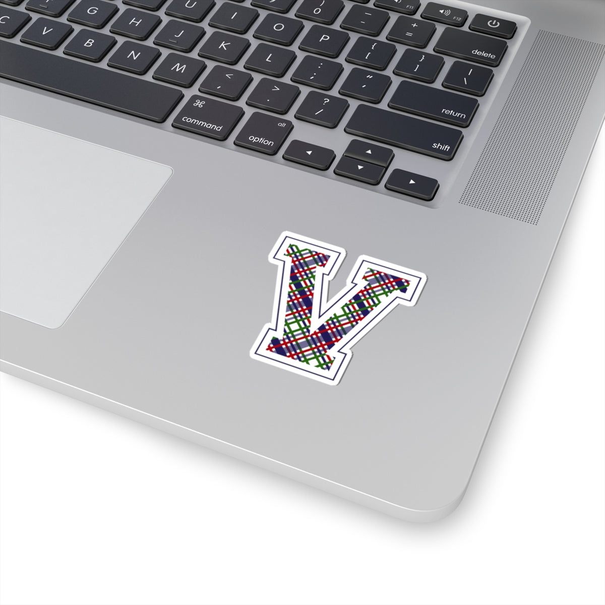 Equestrian Letter V Kiss Cut Sticker