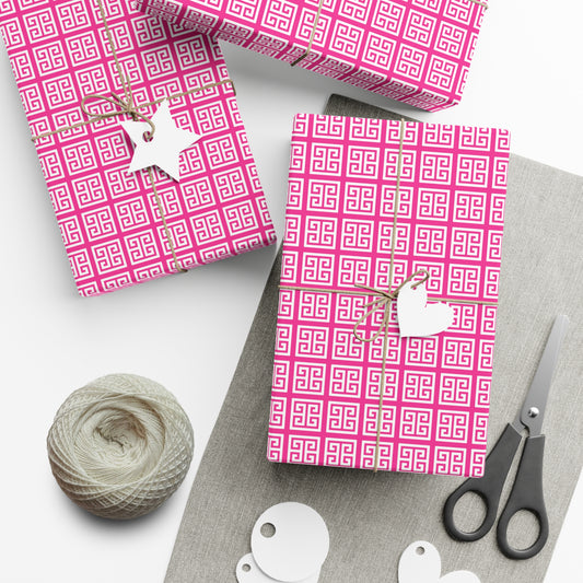 Chinoiserie Fuchsia Pattern Gift Wrap