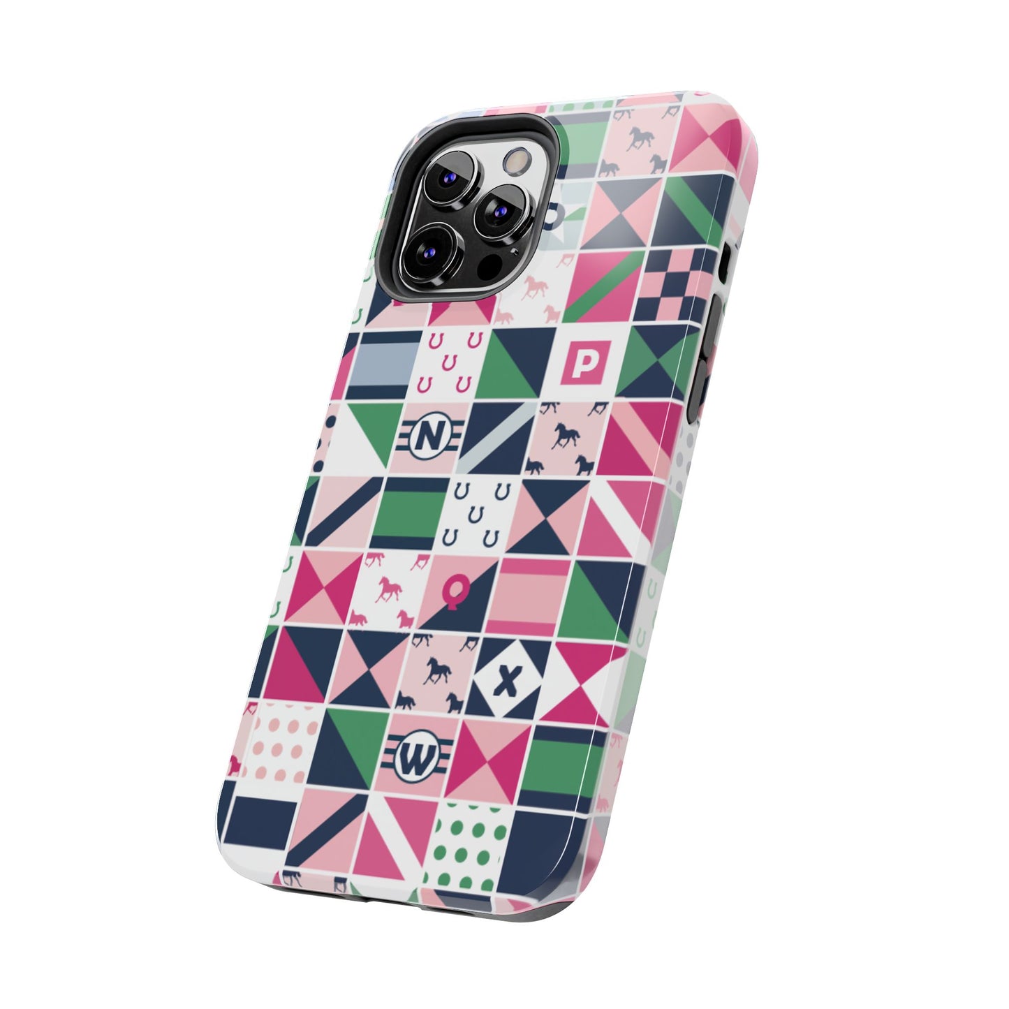 Equestrian Patchwork Tough Phone Case