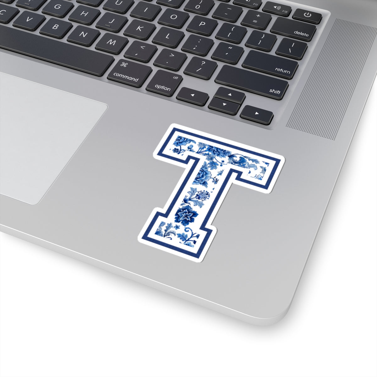 Chinoiserie Letter T Kiss Cut Sticker