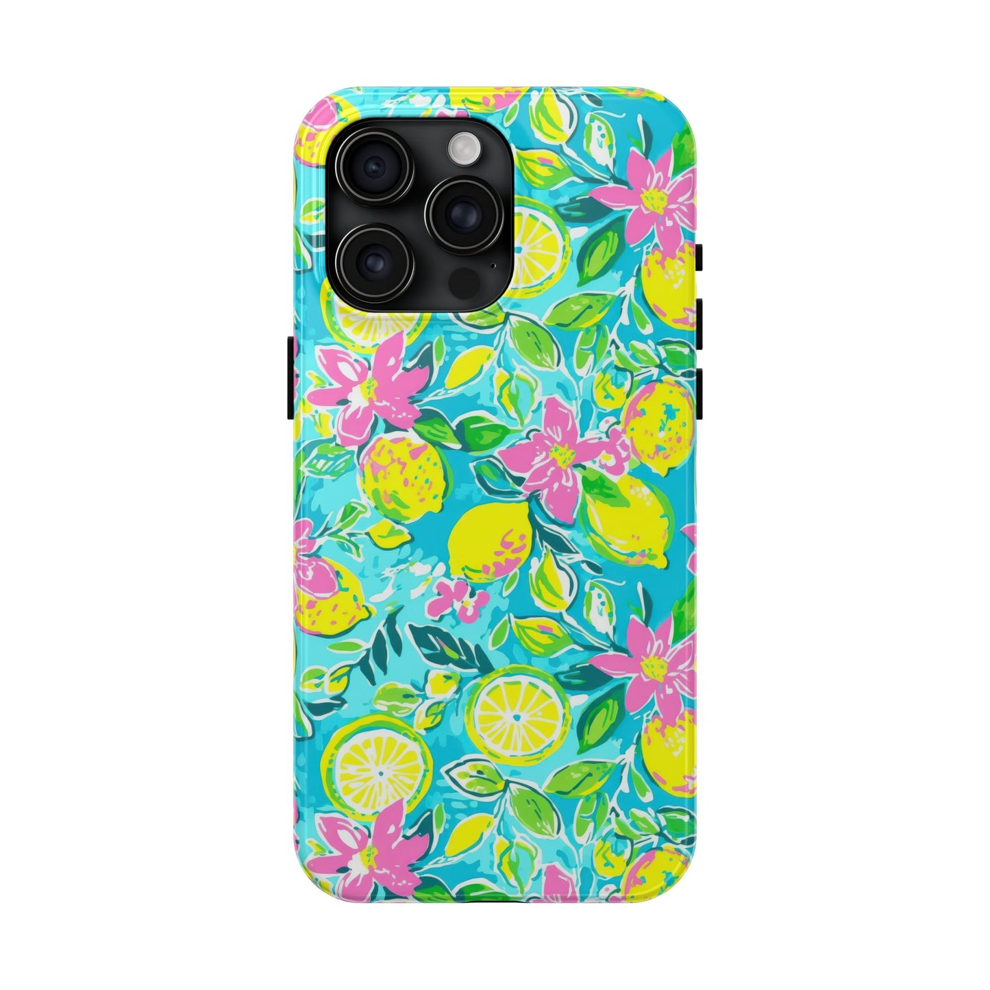 Lemon Floral Tough Phone Case