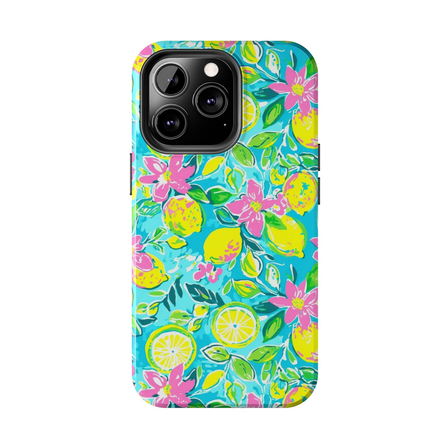 Lemon Floral Tough Phone Case