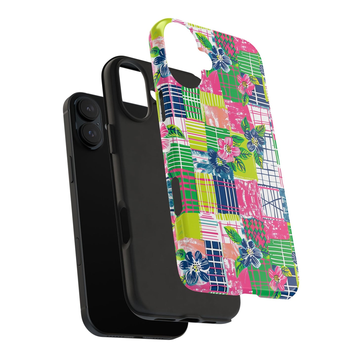Tropical Madras Tough Phone Case
