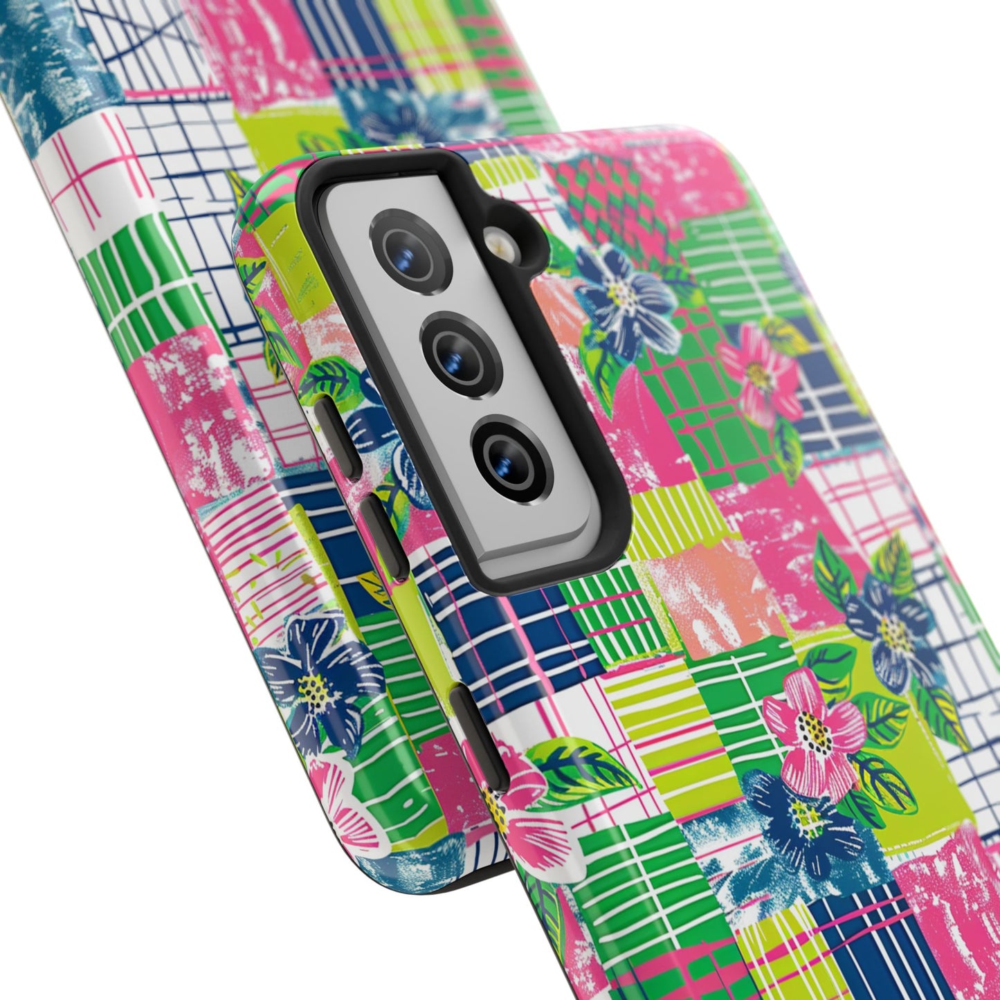 Tropical Madras Tough Phone Case