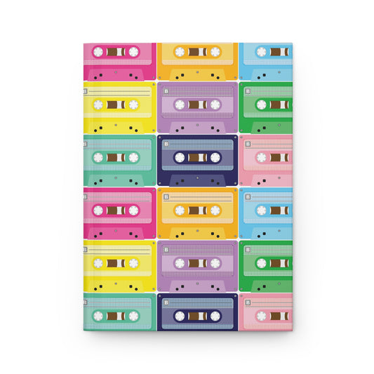 Cassette Tapes Hardcover Journal