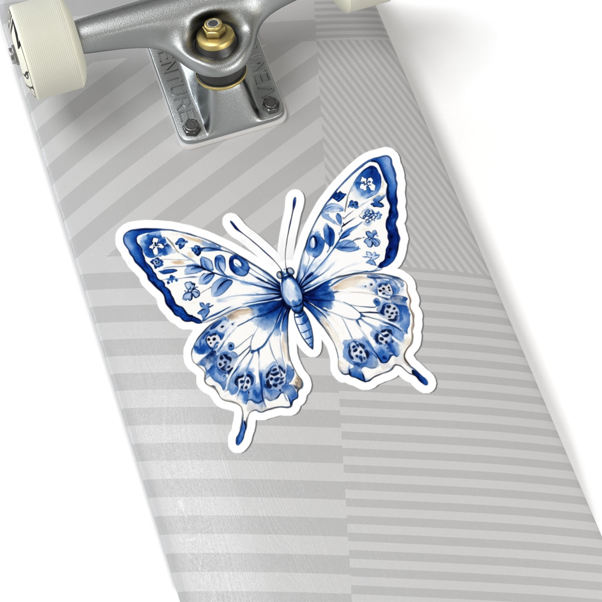 Elegant Blue Butterfly Kiss-Cut Stickers