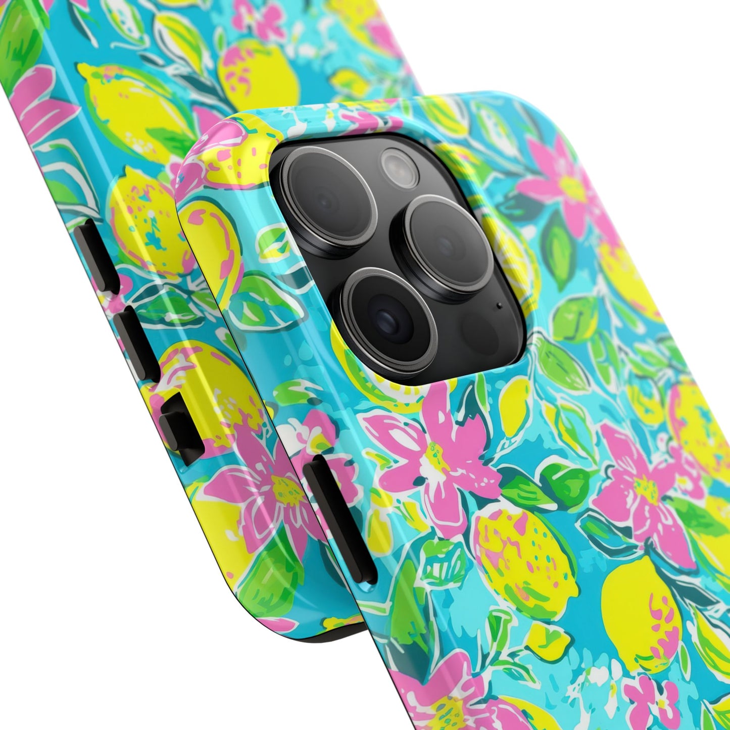 Lemon Floral Tough Phone Case