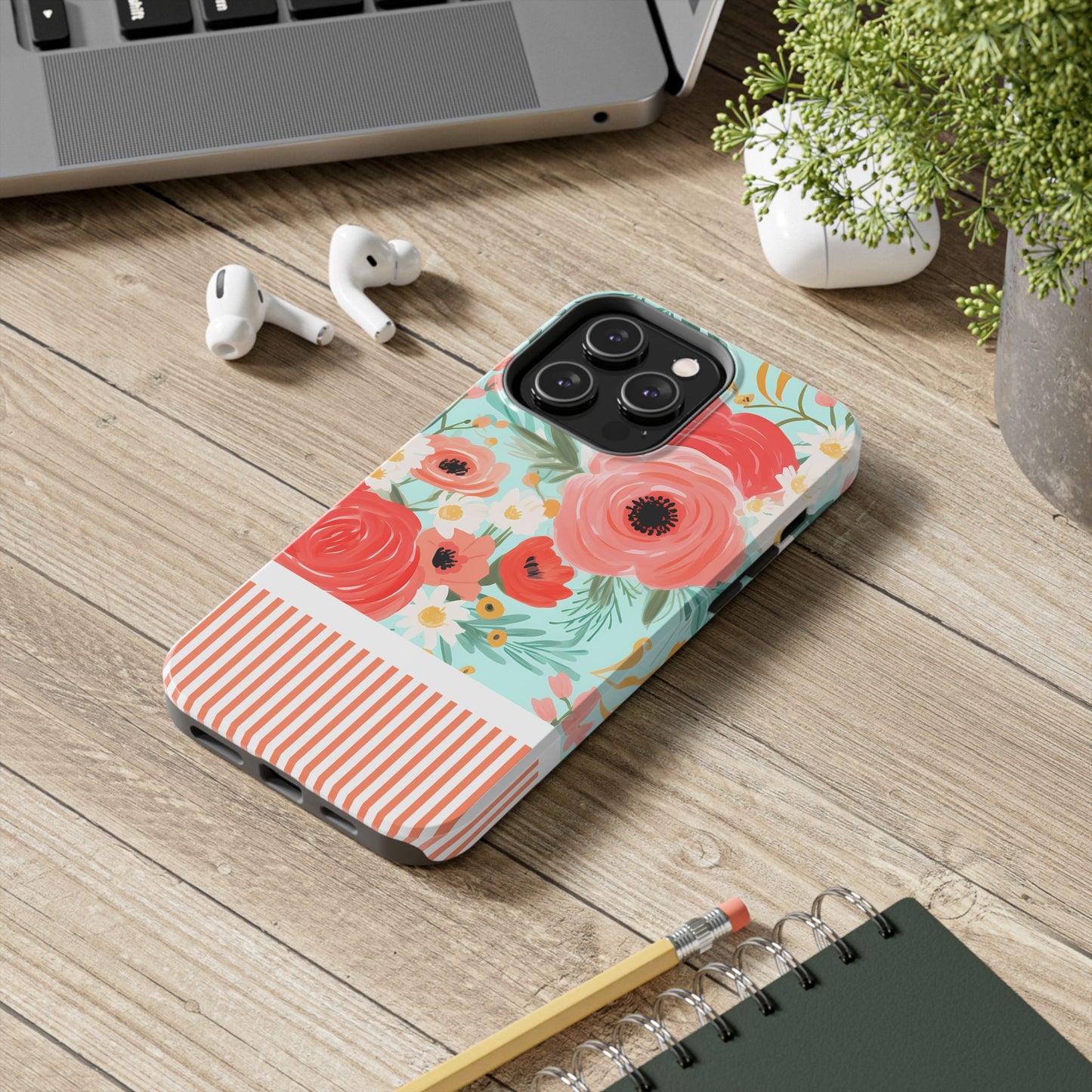 Coral FloralTough Phone Case