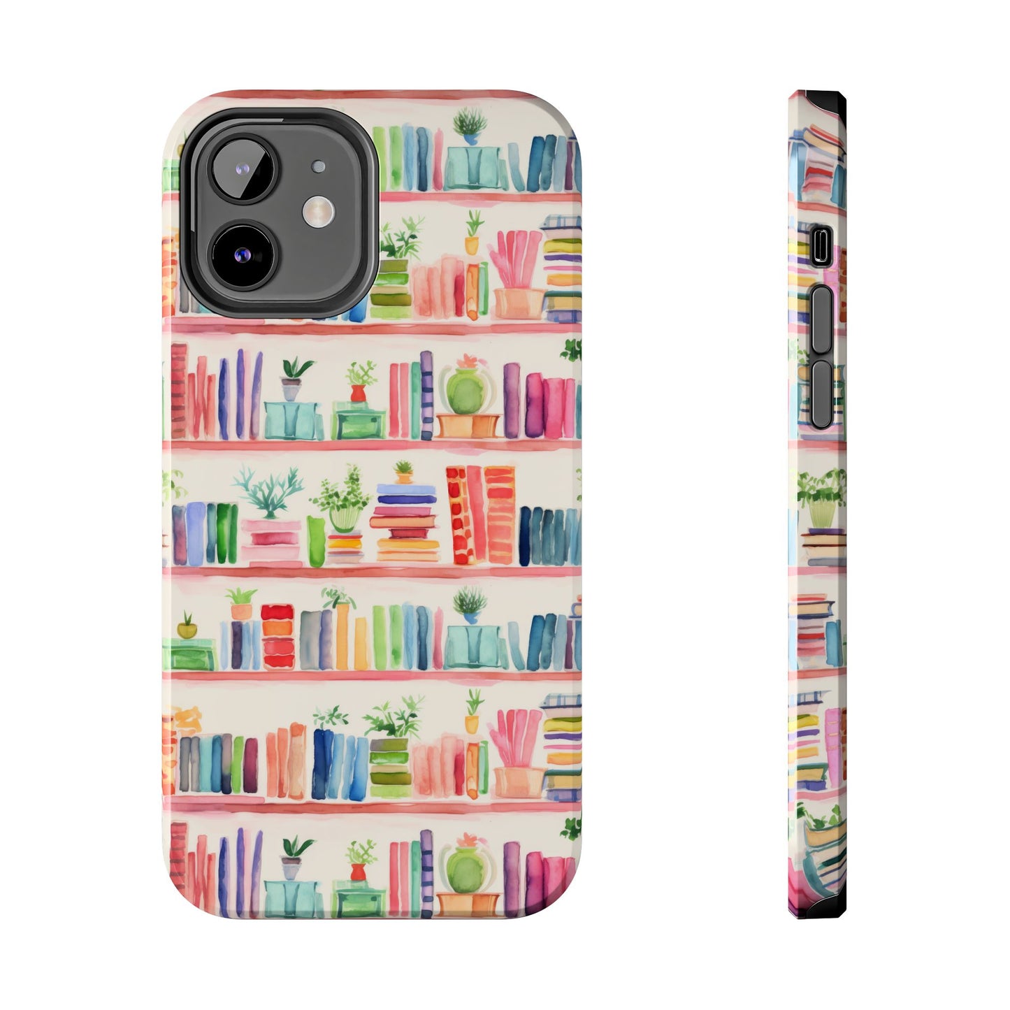 Colorful Bookshelf Tough Phone Cases