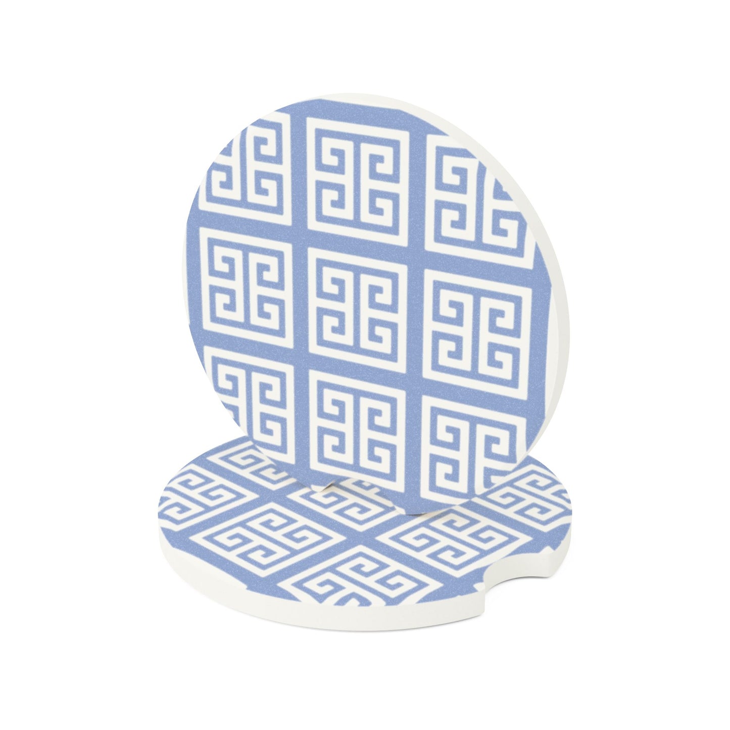 Chinoiserie Blue Soapstone Car Coaster