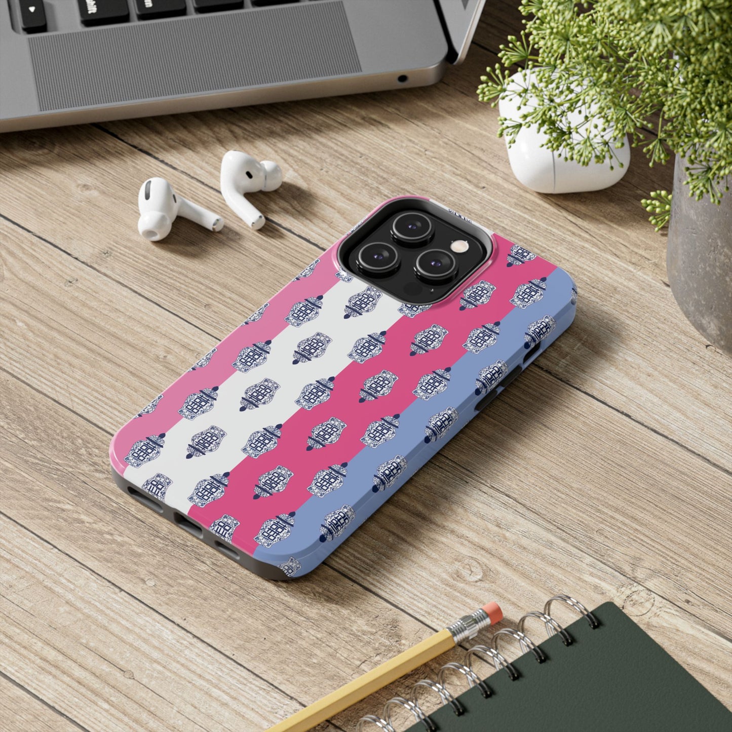 Ginger Jar Stripe Tough Phone Case