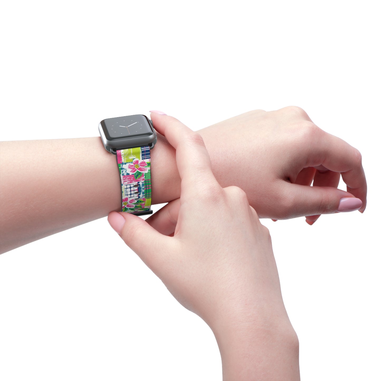 Tropical Madras Watch Band